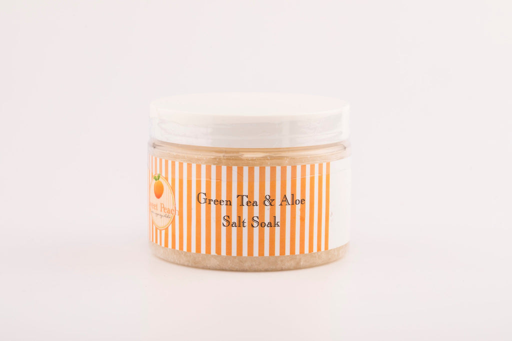 Sweet Peach Salt Soak - Green Tea & Aloe image